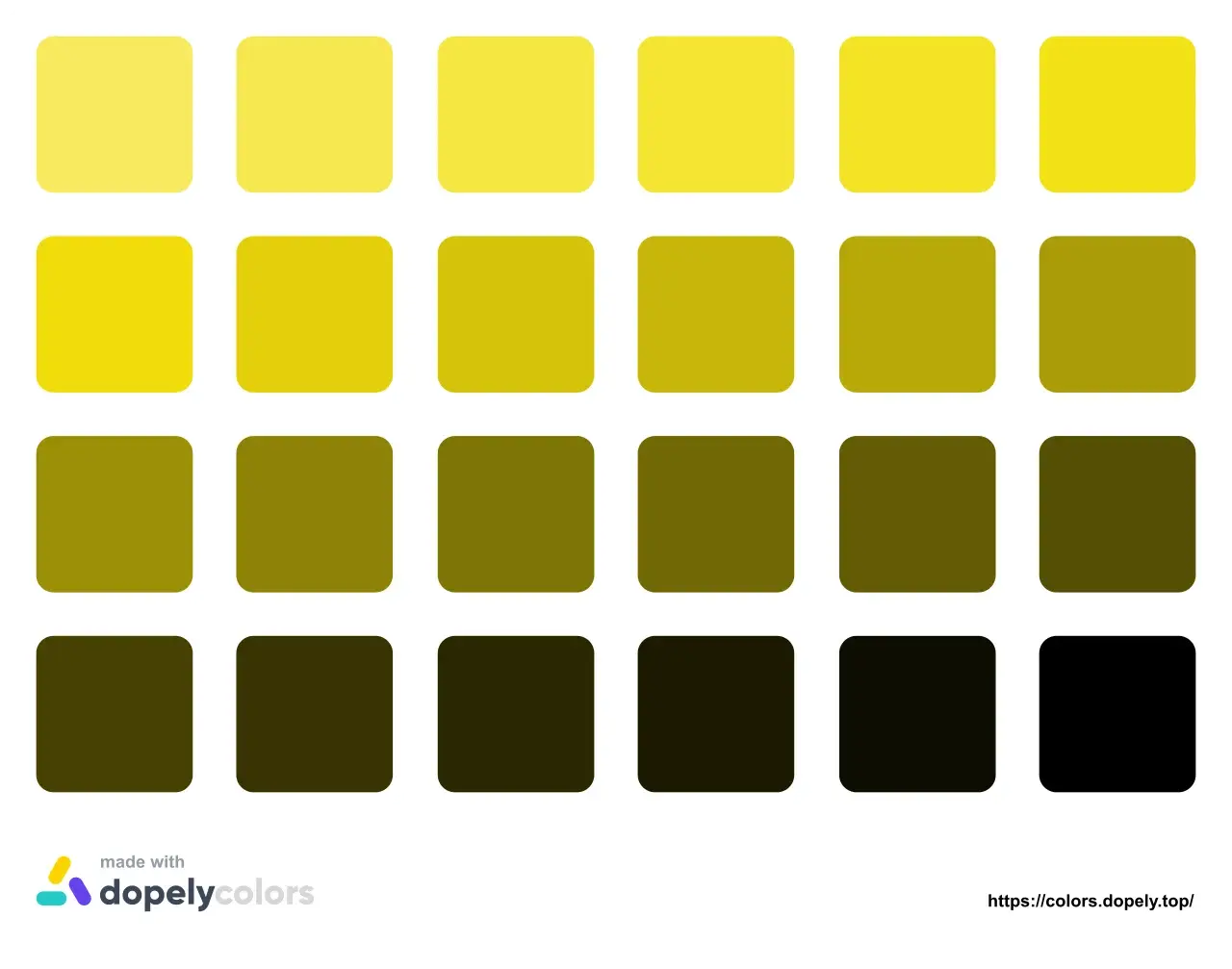 Share colors yellow dopely color toner